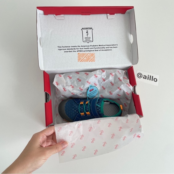 See Kai Run Anker Summer Water-Friendly Shoes NAVY TEAL - Picture 5 of 12